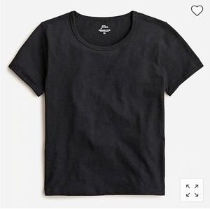 90’s cropped organic slub cotton tshirt